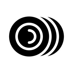 Plates Icon Vector Symbol Design Illustration