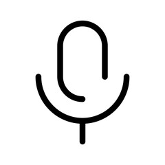 Mic Icon Vector Symbol Design Illustration