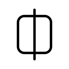 Horizontal Center Icon Vector Symbol Design Illustration