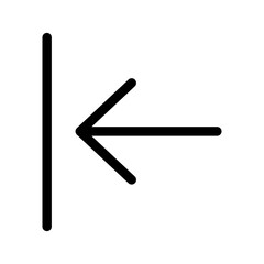Minimize Sidebar Icon Vector Symbol Design Illustration
