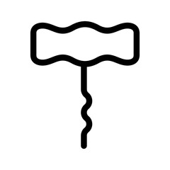 Corkscrew Icon Vector Symbol Design Illustration