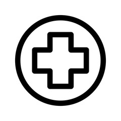 Obraz premium Hospital Sign Icon Vector Symbol Design Illustration