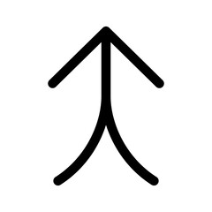 Merge Icon Vector Symbol Design Illustration