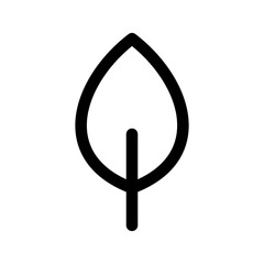 Leaf Icon Vector Symbol Design Illustration