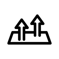 Current Icon Vector Symbol Design Illustration