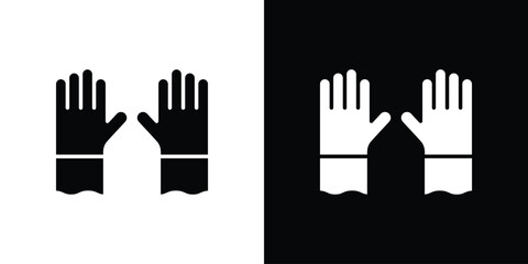 Gloves icon Vector clipArt Illustrations in flat style