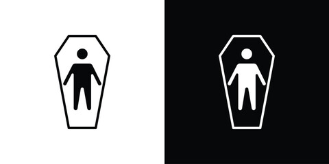 Dead icon Vector clipArt Illustrations in flat style