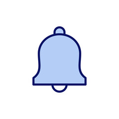 Bell icon vector. Notification sign and symbol for web site design