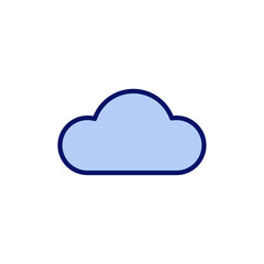 Cloud icon vector. cloud sign and symbol