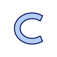 Copyright icon vector. copyright sign and symbol