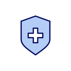 Obraz premium Health insurance icon vector. Insurance health document sign and symbol