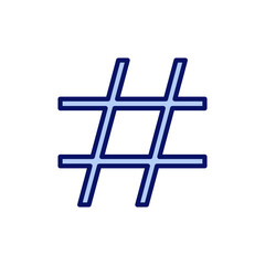 Hashtag icon vector. hashtag sign and symbol