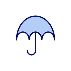 Umbrella icon vector. umbrella sign and symbol