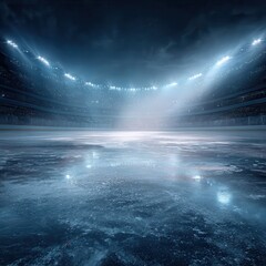 A stunning image of stunning image of ice hockey rink background.