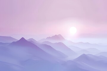 Fototapeta premium sunrise in mountains