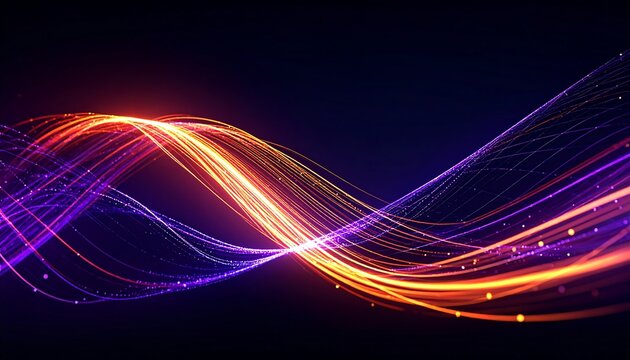 Abstract swirling light trails