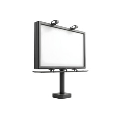 Empty billboard ready for advertisement in a modern urban setting.