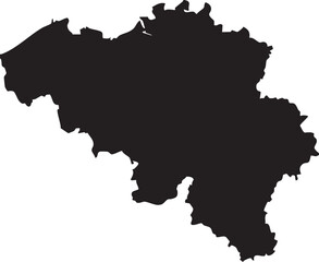 Obraz premium Vector Map of Belgium