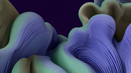 Iridescent Neon Liquid Light Waves Abstract Backgrounds