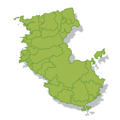 和歌山　日本　地図　シルエット　アイコン