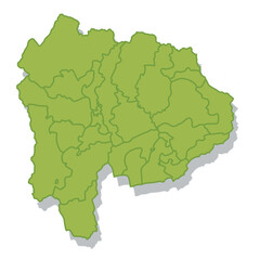 山梨　日本　地図　シルエット　アイコン	