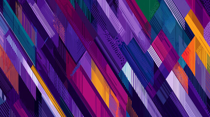 DiagonalFusion_GeometricWaves_VividStripes