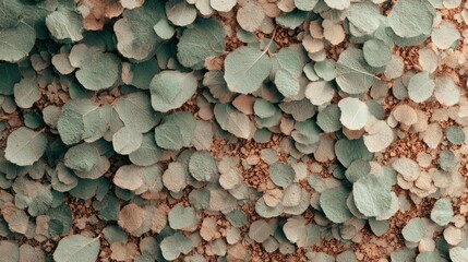 Green Succulent Plants Growing in Soil in Desert Landscape