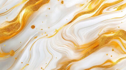 Obraz premium Abstract, marbled surface with gold accents