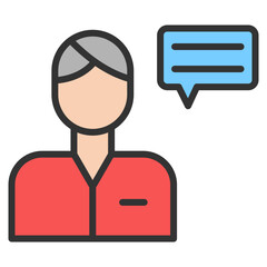 Language Assistant Icon Element For Design