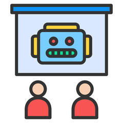 Education Bot Icon Element For Design