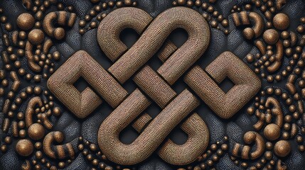 Endless Knot with Intricate Textured Detail