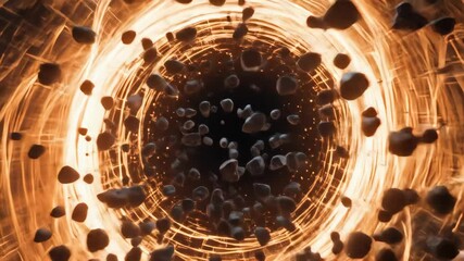 Dynamic energy flow abstract concept digital art futuristic environment close-up view high-tech visualization - Powered by Adobe