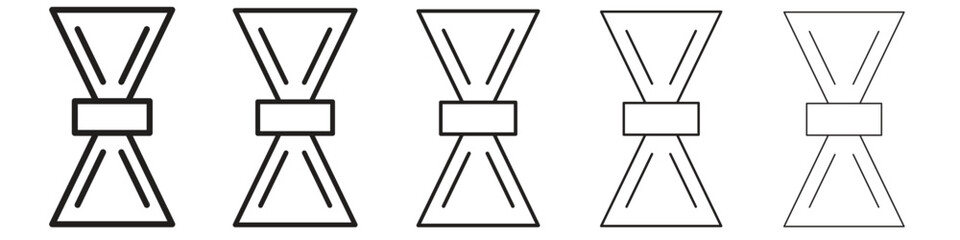 Jigger icon simple editable stroke series pack. eps10