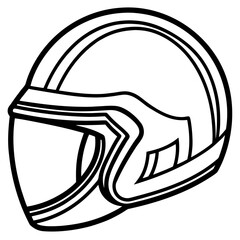 Modern Safety Helmet Vector Illustration