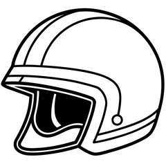 Modern Safety Helmet Vector Illustration