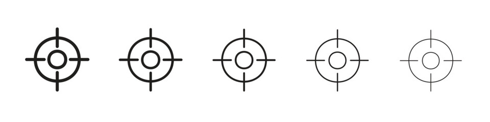 Obraz premium Focus icon simple editable stroke series pack. eps10