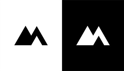 Letter M Logo Design icon template, Creative Minimal M Logo Design illustration vector