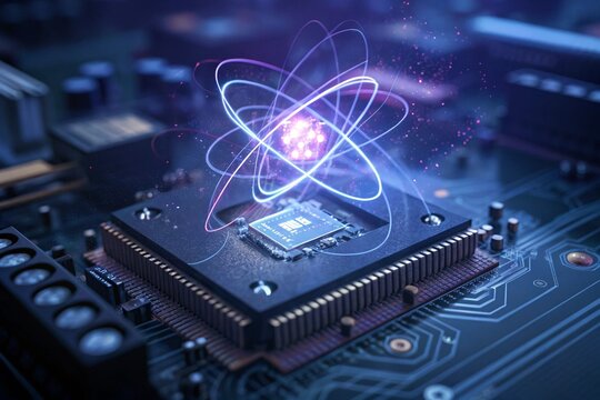 Quantum Computing Core: Abstract Future Technology Concept