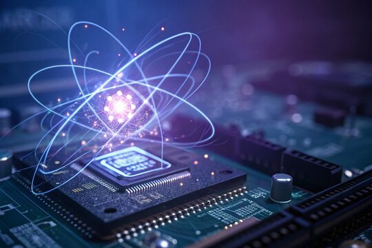 Quantum Computing Core: Abstract Future Technology Concept