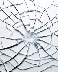 Cracked Glass Texture with Radial Fractures