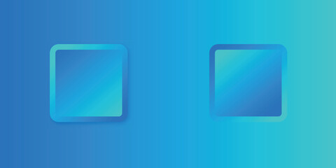 ニューモーフィズム　シルエット　青　立体　背景