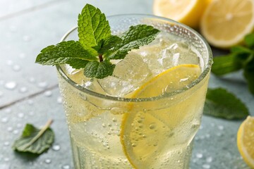 Cooling Condensation on a Glass of Lemonade

