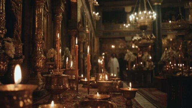 Footage of Coptic Christian church service 4K Videos