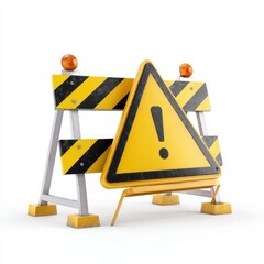 A yellow and black traffic sign with a red ball on top