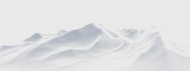 Obraz premium White snowdrift. Snowy mountain. Cold environment