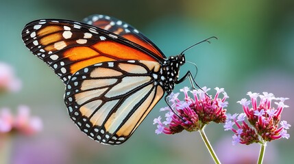 Fototapeta premium Monarch Butterfly on Flower