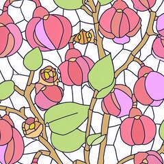seamless pattern with flowers
