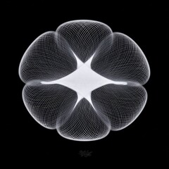 abstract fractal background with circles