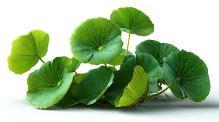 A plant with green leaves and stems