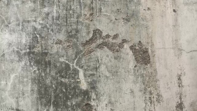 grungy concrete wall displays aged texture, offering a versatile backdrop for design. Weathered patterns and subtle color variations add visual interest